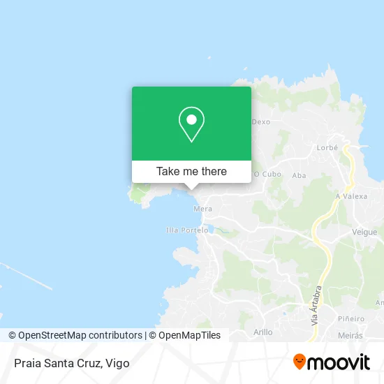 Praia Santa Cruz map