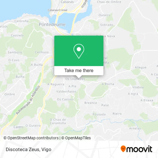 mapa Discoteca Zeus