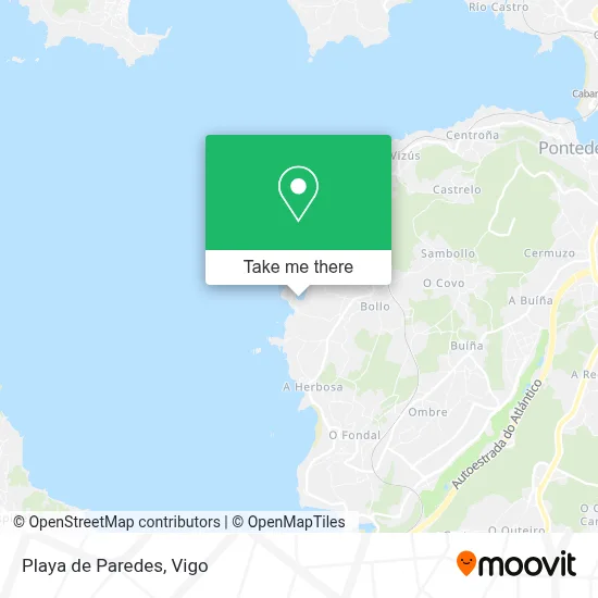 Playa de Paredes map