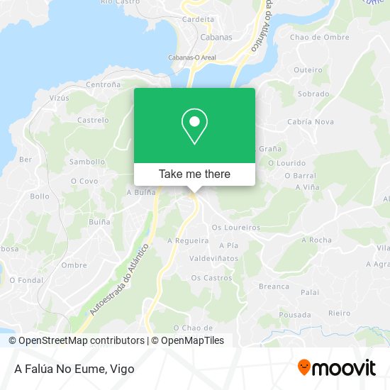 A Falúa No Eume map