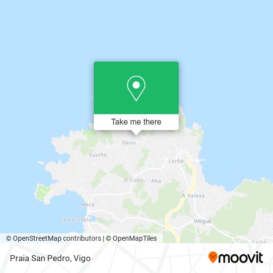 Praia San Pedro map