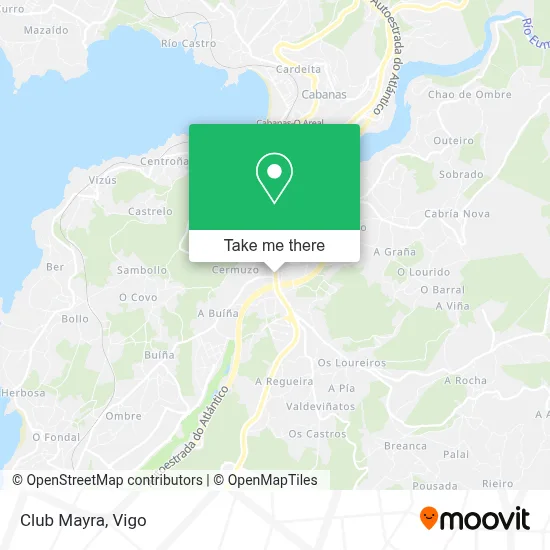 Club Mayra map