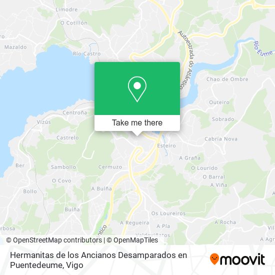 Hermanitas de los Ancianos Desamparados en Puentedeume map