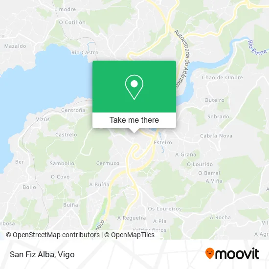 mapa San Fiz Alba