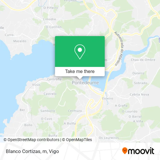 Blanco Cortizas, m map