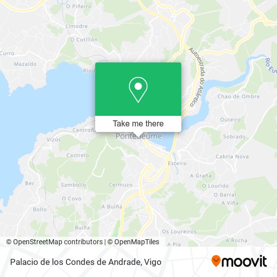 Palacio de los Condes de Andrade map