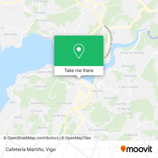 Cafetería Martiño map