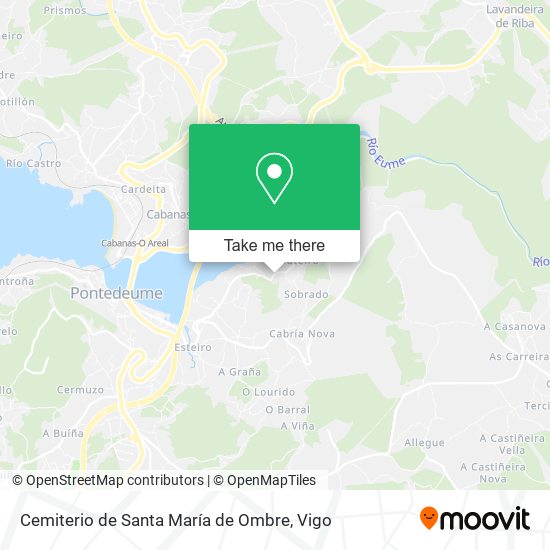 Cemiterio de Santa María de Ombre map