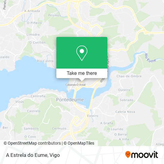 A Estrela do Eume map