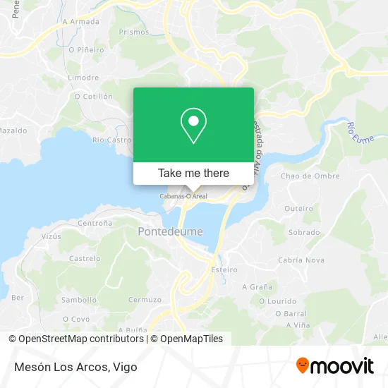mapa Mesón Los Arcos