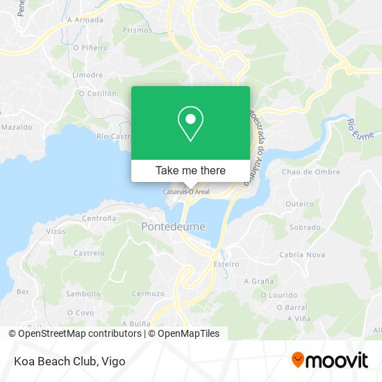 Koa Beach Club map