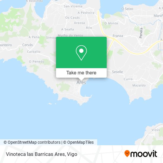 Vinoteca las Barricas Ares map