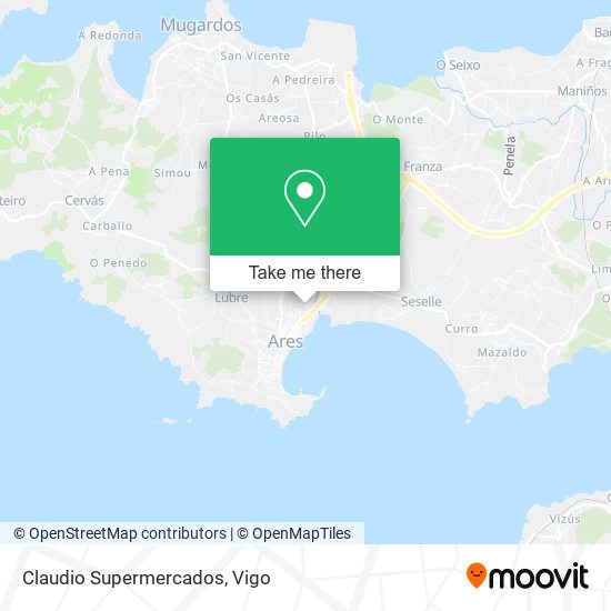 Claudio Supermercados map