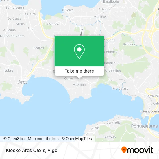 Kiosko Ares Oaxis map