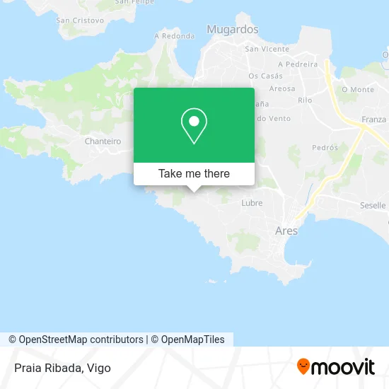 Praia Ribada map