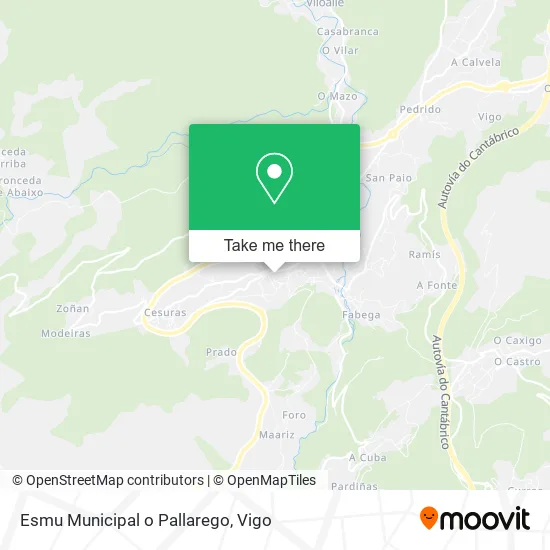 mapa Esmu Municipal o Pallarego