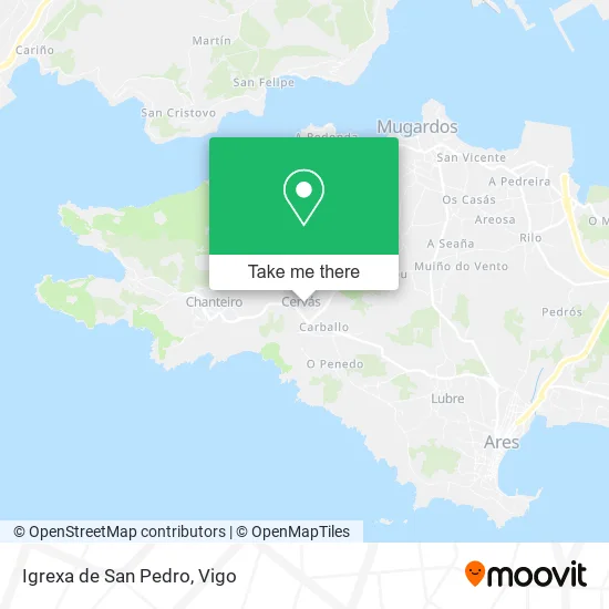 Igrexa de San Pedro map