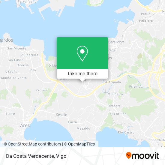 Da Costa Verdecente map