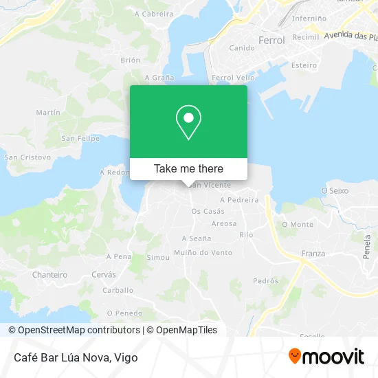 Café Bar Lúa Nova map