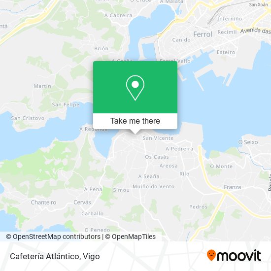 Cafetería Atlántico map