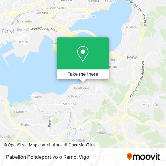 Pabellón Polideportivo o Ramo map