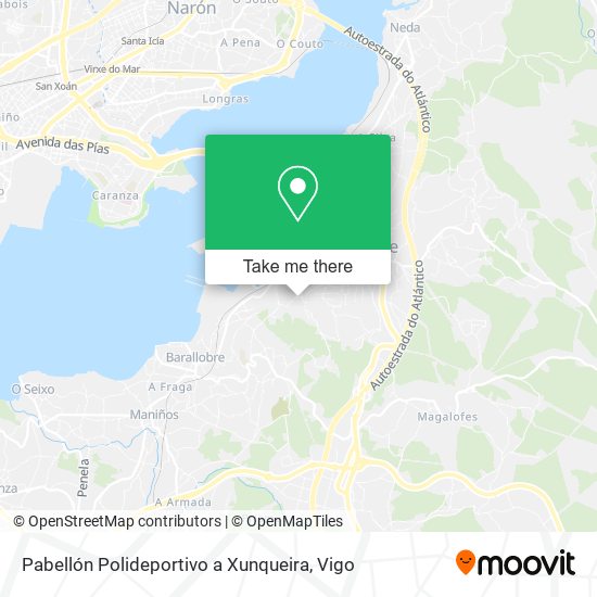 Pabellón Polideportivo a Xunqueira map