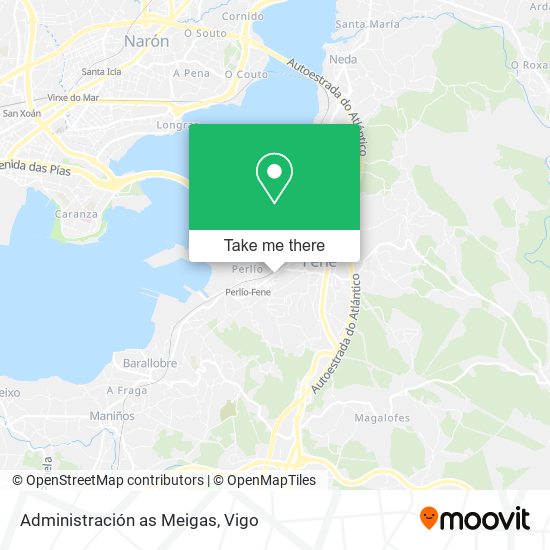 mapa Administración as Meigas