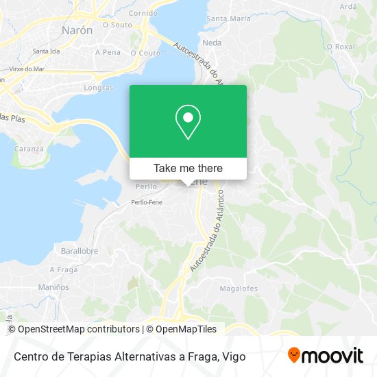 mapa Centro de Terapias Alternativas a Fraga