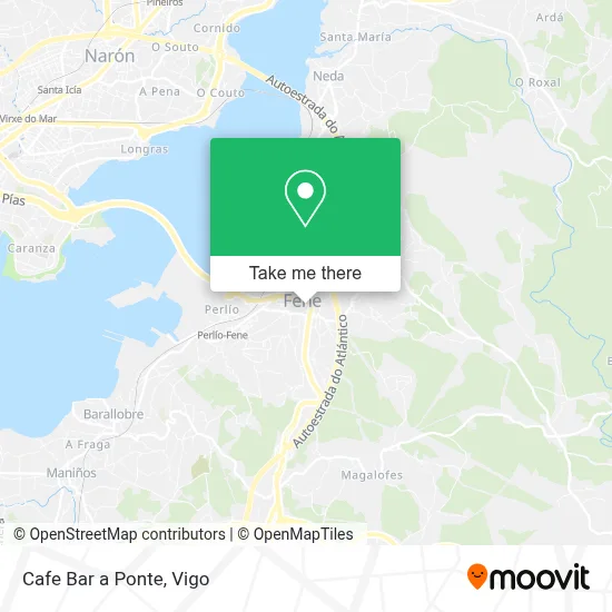 Cafe Bar a Ponte map