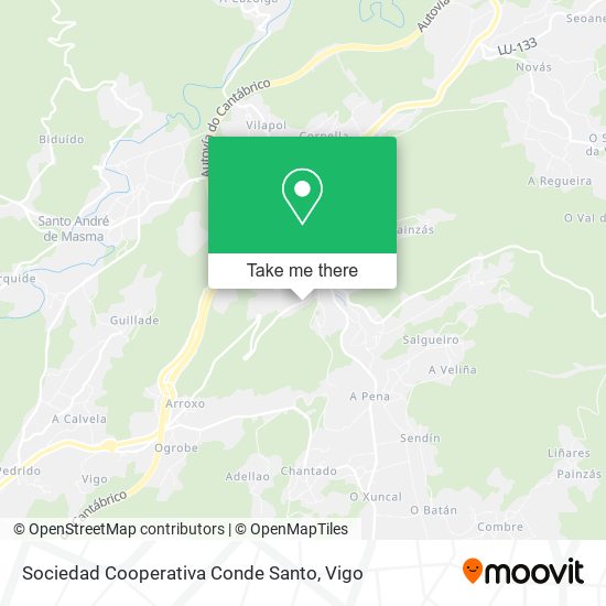 Sociedad Cooperativa Conde Santo map