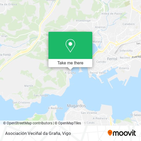 Asociación Veciñal da Graña map