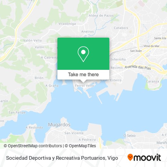 Sociedad Deportiva y Recreativa Portuarios map