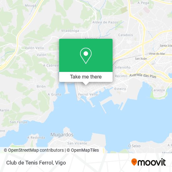 Club de Tenis Ferrol map