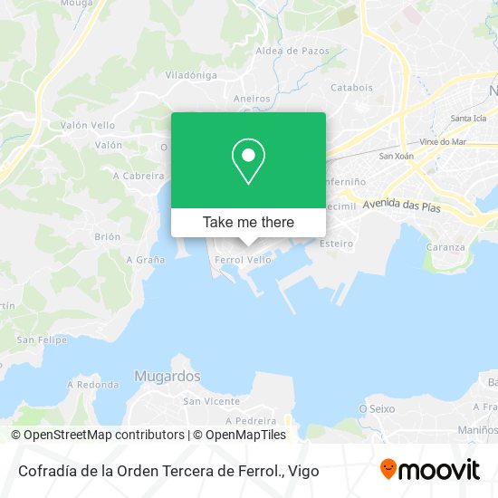 Cofradía de la Orden Tercera de Ferrol. map