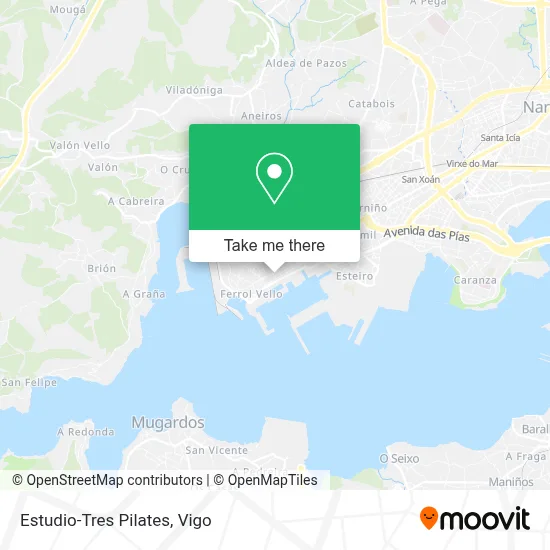 Estudio-Tres Pilates map