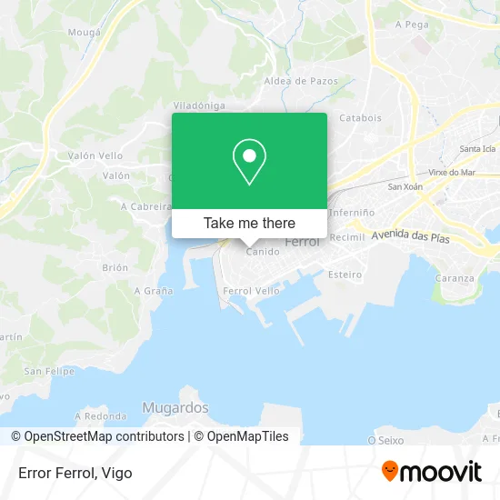 Error Ferrol map