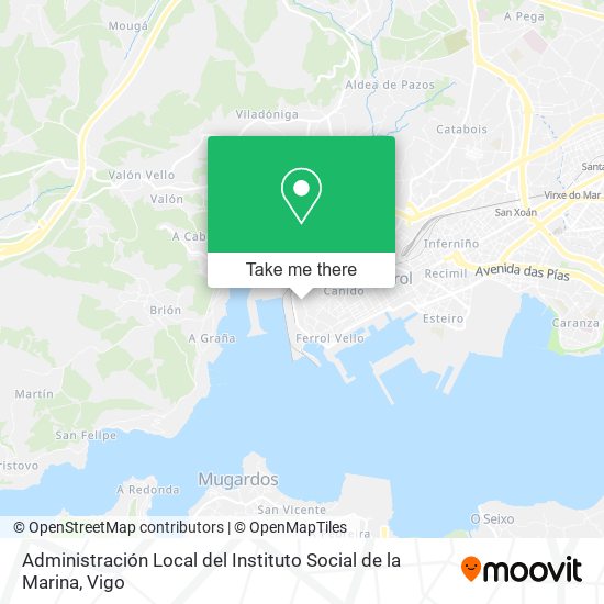 Administración Local del Instituto Social de la Marina map