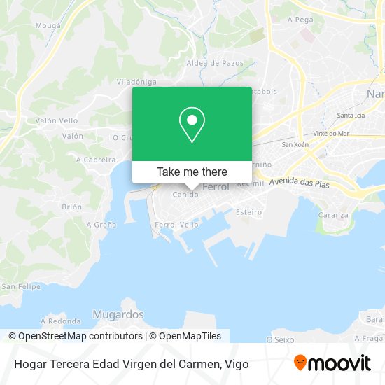 Hogar Tercera Edad Virgen del Carmen map