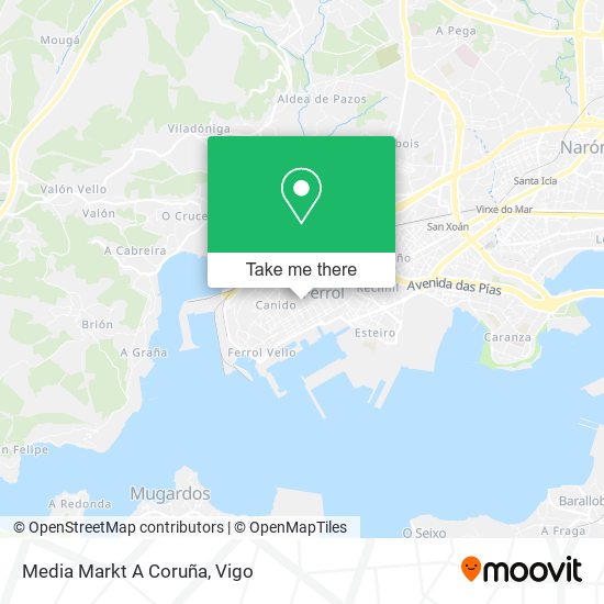 Media Markt A Coruña map