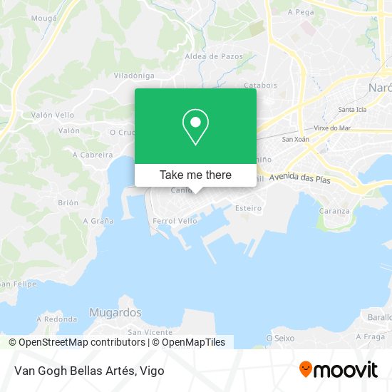 Van Gogh Bellas Artés map