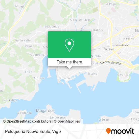 Peluquería Nuevo Estilo map