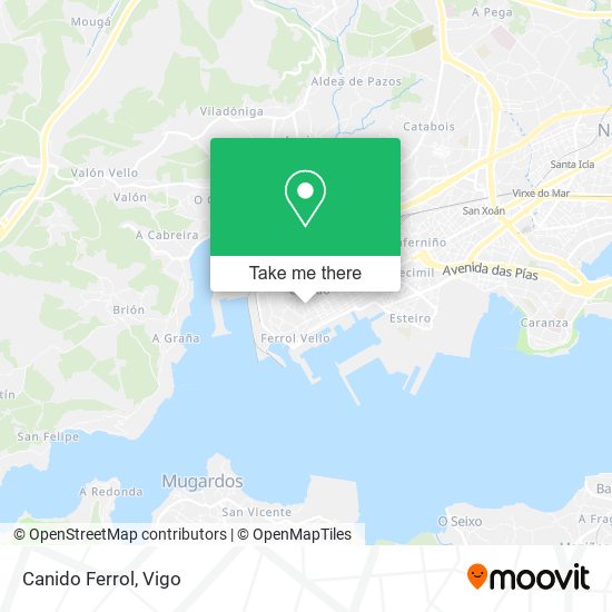 mapa Canido Ferrol
