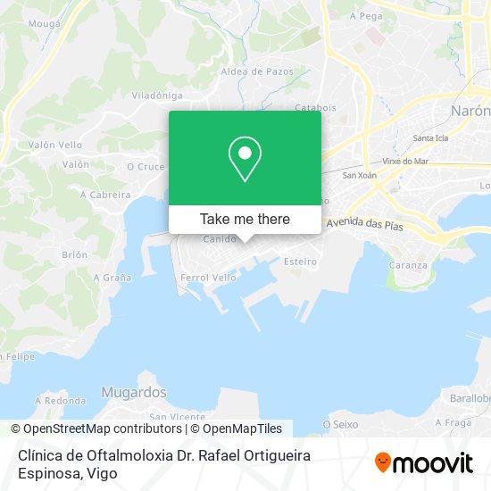 Clínica de Oftalmoloxia Dr. Rafael Ortigueira Espinosa map