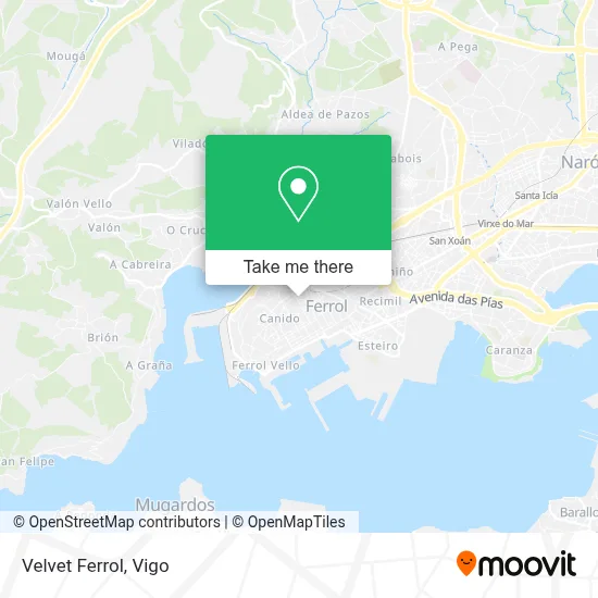 Velvet Ferrol map