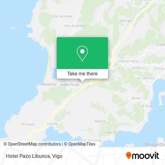 Hotel Pazo Libunca map