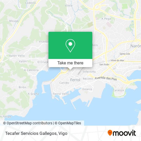 Tecafer Servicios Gallegos map