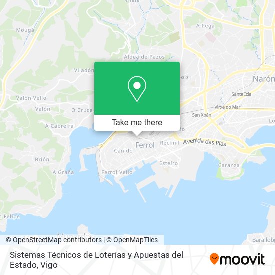 Sistemas Técnicos de Loterías y Apuestas del Estado map