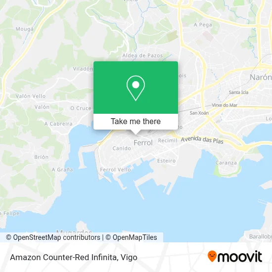 Amazon Counter-Red Infinita map