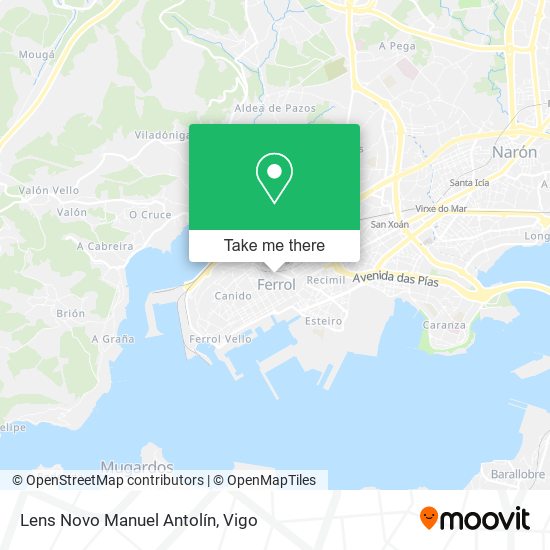 Lens Novo Manuel Antolín map