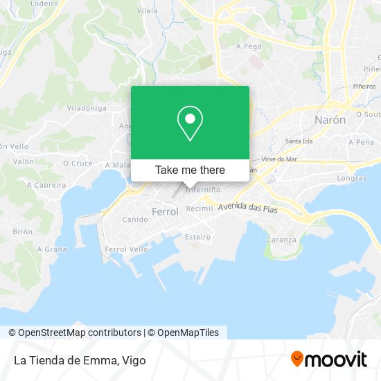 La Tienda de Emma map